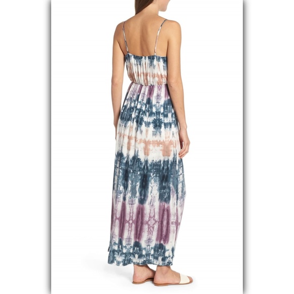 One Clothing Surplice Tie Dye Maxi Dress Medium - Picture 2 of 8